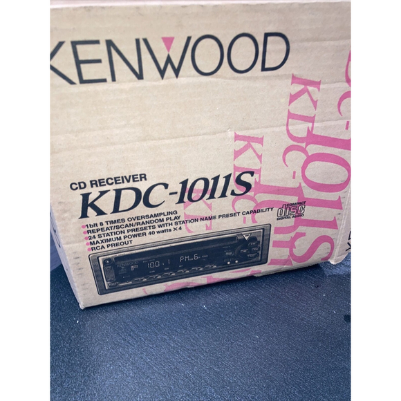 KENWOOD KDC-1011S CD RECEIVER *CLASSIC* With Box Untested - Picture 7 of 9